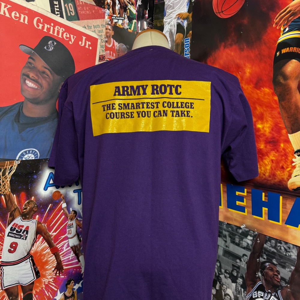 Vintage 90s Prairie View A&M University‎ Panthers Army ROTC T Shirt Sz Large - Picture 4 of 5
